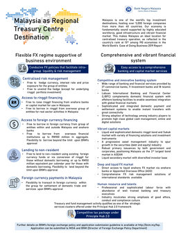 Malaysia As Regional Treasury Centre Destination