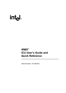 Irmx ICU User's Guide and Quick Reference