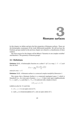 Riemann Surfaces