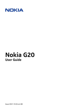 Nokia G20 User Guide
