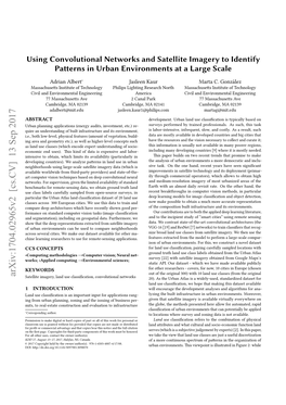 Using Convolutional Networks and Satellite Imagery to Identify Pa Erns