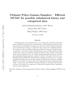 Ultimate Pólya Gamma Samplers