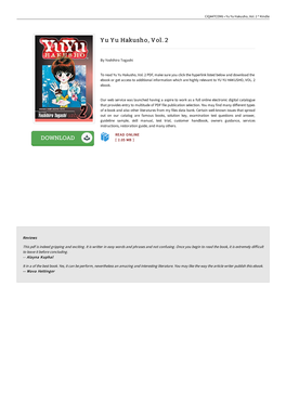 Download PDF » Yu Yu Hakusho, Vol. 2 ^ 32WG7RFITQPV