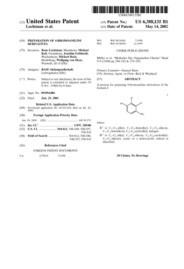 (12) United States Patent (10) Patent No.: US 6,388,135 B1 L0chtman Et Al