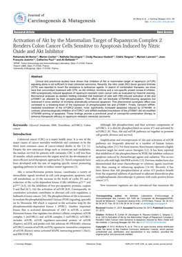 Activation of Akt by the Mammalian Target of Rapamycin Complex 2