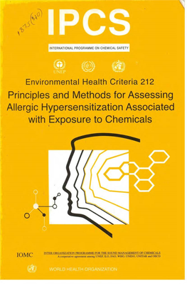 Principles and Methods for Assessing Allergic Hypersensitization Associated with Exposure to Chemicals