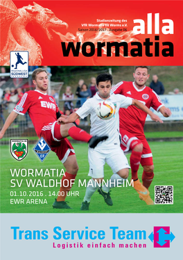 Wormatia SV Waldhof Mannheim 01.10.2016