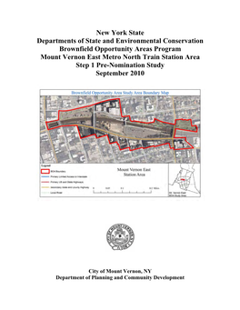 Mount Vernon East Pre-Nomination Study