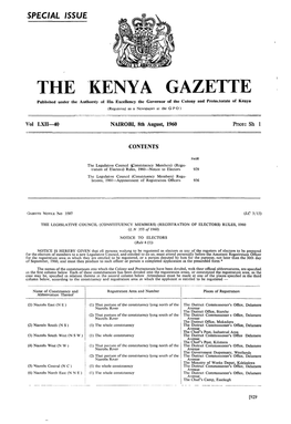 The Kenya Gazette