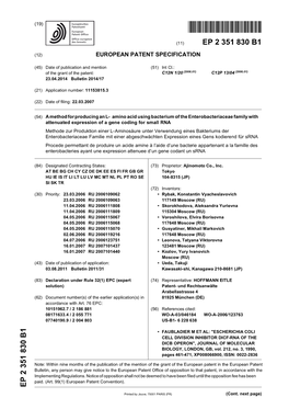 A Method for Producing an L-Amino Acid Using Bacterium of the Enterobacteriaceae Family with Attenuated Expression of a Gene Coding for Small