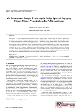 On Inconvenient Images: Exploring the Design Space of Engaging Climate Change Visualizations for Public Audiences