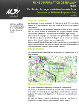 Fiche D'information De Travaux