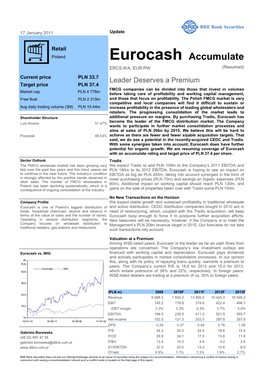 Eurocash Accumulate