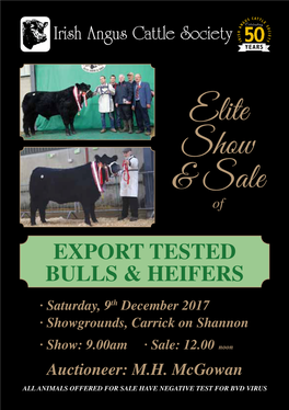 A5 Irish Angus 2017 Elite Sale