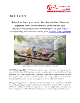 Resorts World Sentosa Signature Snow Skin Mooncakes And