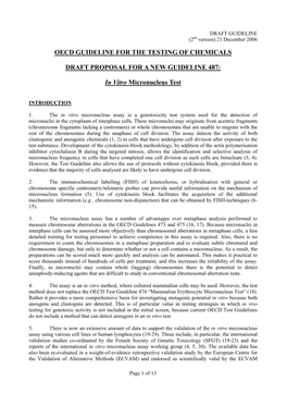 In Vitro Micronucleus Test