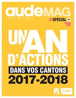 DANS VOS CANTONS 2017-2018 Les Élus À Votre Écoute