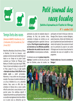 Petit Journal Des Races Locales 1.Pdf