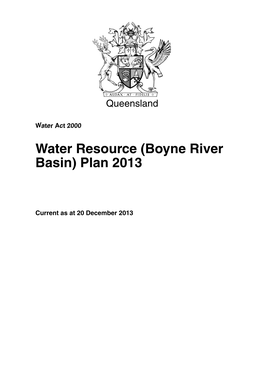 Boyne River Basin) Plan 2013