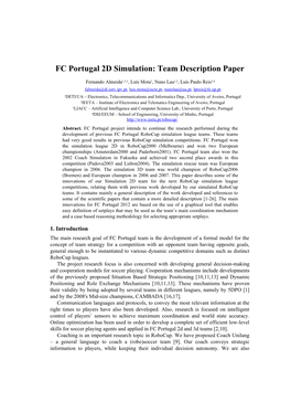 FC Portugal 2D Simulation: Team Description Paper