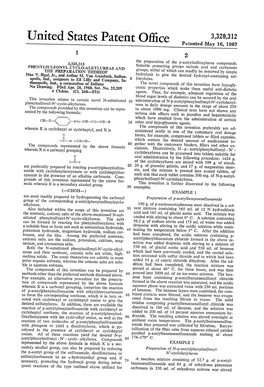 United States Patent Office Patented May 16, 1967 2 3,320,312 the Preparation of the P-Acetylsulfonylurea Compounds