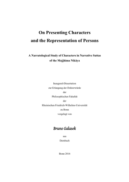 On Presenting Characters and the Representation of Persons