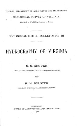 Hydrography of Virginia