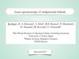 Laser Spectroscopy of Antiprotonic Helium