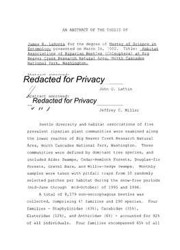 Redacted for Privacy John D