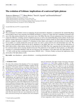 The Evolution of Lithium: Implications of a Universal Spite Plateau