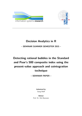 Decision Analytics in R