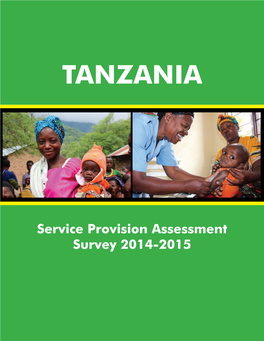 Tanzania Service Provision Assessment Survey 2014-2015