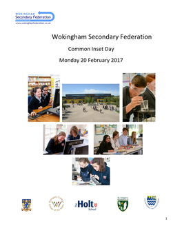 Wokingham Secondary Federation Common Inset Day Monday 20 February 2017