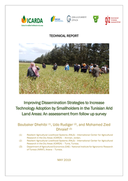 Improving Dissemination Strategies to Increase Technology Adoption by Smallholders in the Tunisian Arid