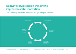 Applying Service Design Thinking to Improve Hospital Innovation - a Case Study of Hospital Innovation in Capital Region, Denmark