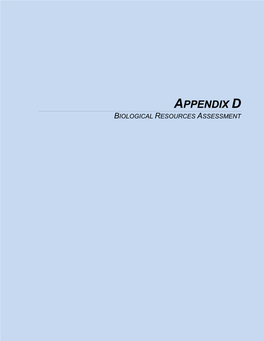 Biological Resources Assessment Biological Resources Assessment City of Shasta Lake Wastewater Treatment Facility Upgrade