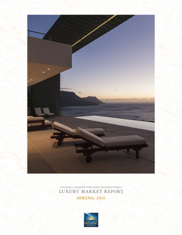Luxury Market Report Spring 2016 Table of Contents