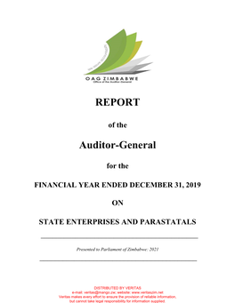 REPORT Auditor-General