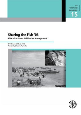 Sharing the Fish ‘06 Allocation Issues in ﬁsheries Management