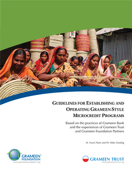 Guidelines for Establishing and Operating Grameen-Style