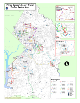 Prince George's County Transit System Map Thebus