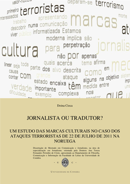 Jornalista Ou Tradutor?