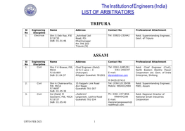 List of Iei Panel of Arbitrators