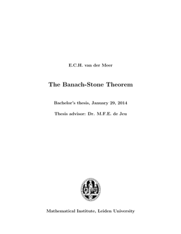 The Banach-Stone Theorem