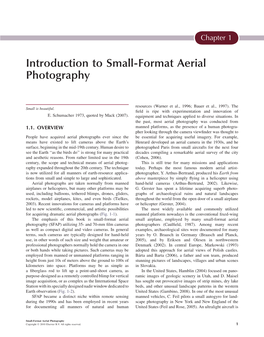 Introduction to Small-Format Aerial Photography