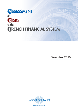 Assessment of Risks to the French Financial System December 2016