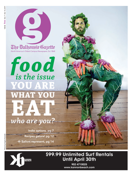 YOU YOU ARE Food Who Are You? Is Theis Issue + Sailorsrepresent, Pg 14 Recipes Galore! Pg12 Indie Options,Pg7 October 7 - October 13, 2011 •