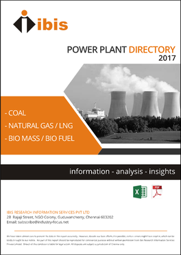 Ibis-Power-Plant-Directory-2017-Samplepdf.Pdf