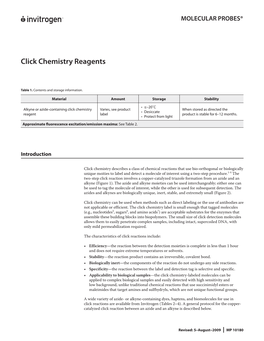 Click Chemistry Reagents