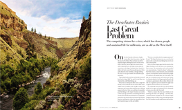 The Deschutes Basin's Last Great Problem